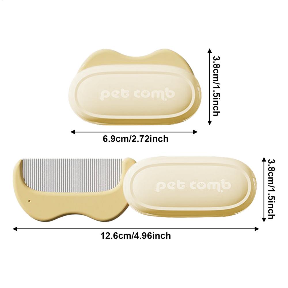 Pet Brushes For Dogs Deshedding Dog Brush Cat Hair Comb Foldable Deshedding Comb Hair Remover For Undercoat Dematting Cleaning