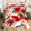 Chrysanthemum Duvet Cover Set Colourful Flower Pattern Polyester Comforter Cover For Kids Girls Bedding Set King Queen Full Size
