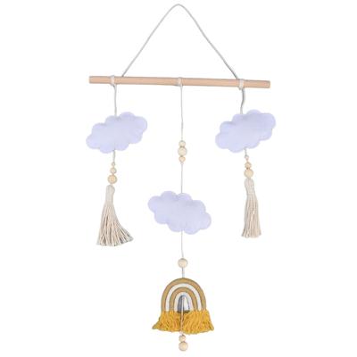 Baby Bed Cartoon Cloud Toys Newborn Crib Mobile Rattle Bed Bell Rotating Rattle Decoration