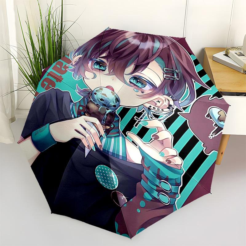 

1pc Chocolate Lovers Automatic Opening/Closing Outdoor Umbrella with 3-Fold Design, Perfect for Fans, Travelers, Daily Use, and as a Gift!H048