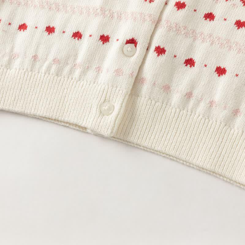 Dave & Bella Girls' Pure Cotton Cardigan Sweater
