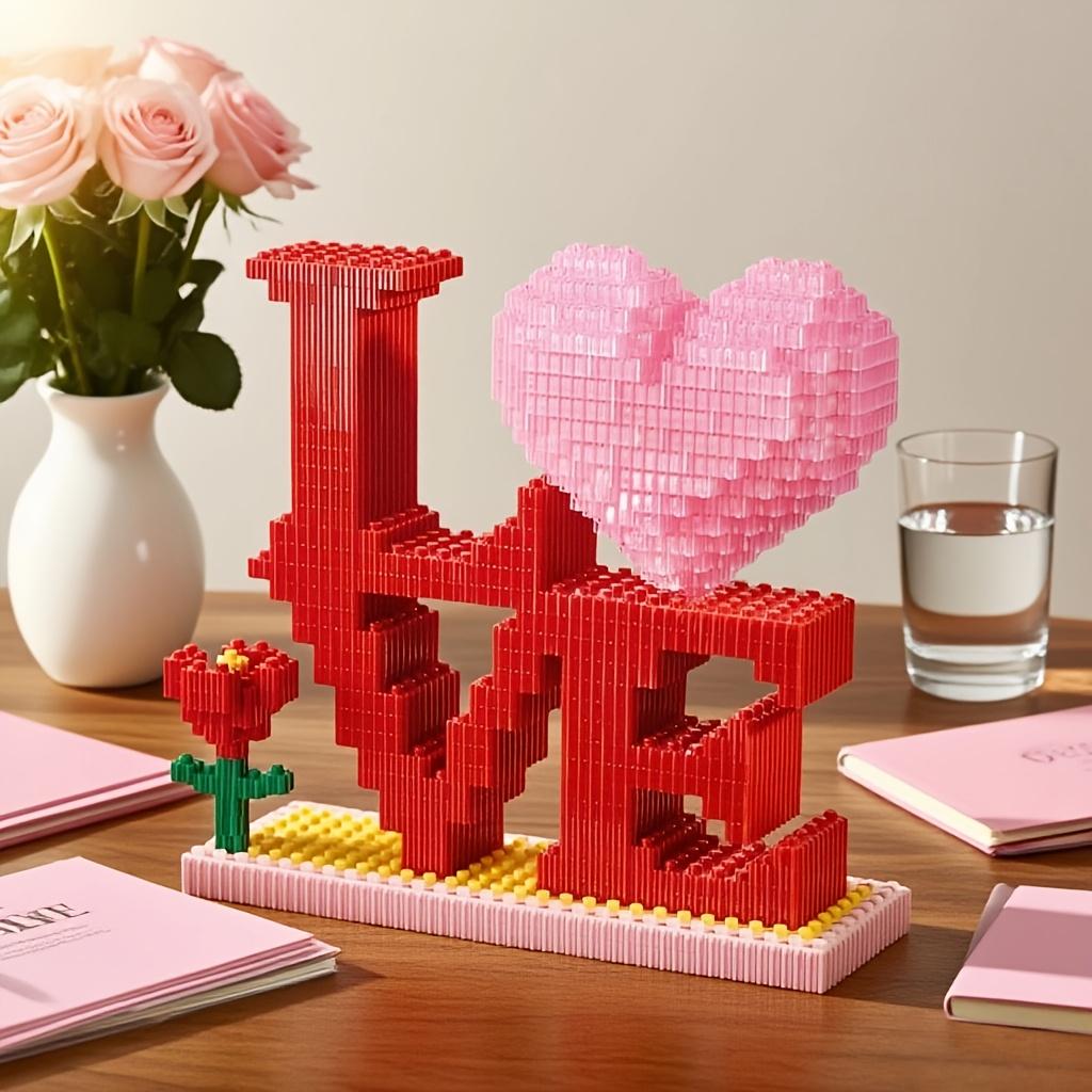 

Creative Heart Micro Building Block Valentine s Day Eternal Heart Model Mini Brick Figure Assembled Toy for Home Decoration