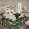 High Density Short Pile Non-slip Living Room Carpet Bedroom Rug Large Area Retro Home Decoration Floor Mat