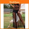 Style Streetwear Mesh Bikini Cover Up Dress With Lace And Star Pattern For Summer Fashion