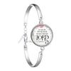 Neues Mode-Bibelvers-Armband Handgefertigtes Glasarmband Schriftzitat Schmuck Christliches Geschenk für Frauen Männer