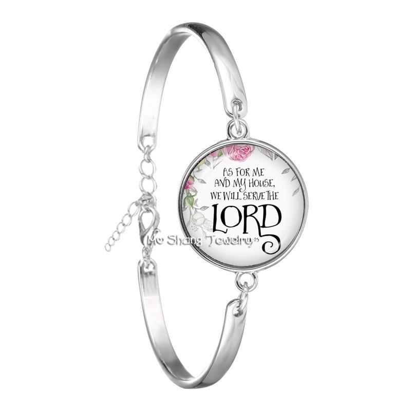 Neues Mode-Bibelvers-Armband Handgefertigtes Glasarmband Schriftzitat Schmuck Christliches Geschenk für Frauen Männer
