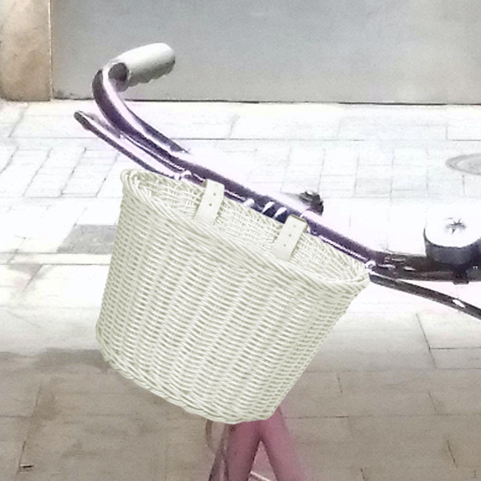 

Детская велосипедная корзина Передняя декоративная ручка для переноски аксессуаров Хранение White