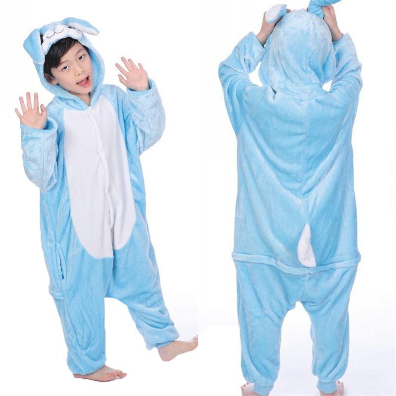 Flanell Tier Pyjama Kinder Cosplay Niedlicher Einteiler Nachtwäsche Party Home Lounge Wear