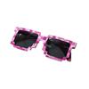 Square Glasses, Two-Dimensional Acting Artifact Sunglasses, Coded Rectangular Pixel Glasses Douyin Kuaishou