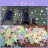 100pcs Bag Of Premium Quality Glow In The Dark Wall Stickers For Kids' Bedrooms In Colorful Star Shapes