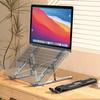 Aluminum Alloy Laptop Holder Portable Foldable Laptop Holder 10-level Height Adjustment Universal Hollow Heat for Desktop