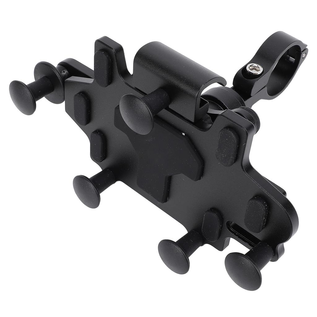 Motorcycle Phone Mount for Handlebar Aluminum Alloy Silicone 5 Claw Shockproof Rotating Adjustable