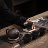 Purple Pottery Teacup Handmade Blind Scrub Large Master Cup Ceramic Kung Fu Teacup Fragrance-Smelling Cup Tea Set Teacups