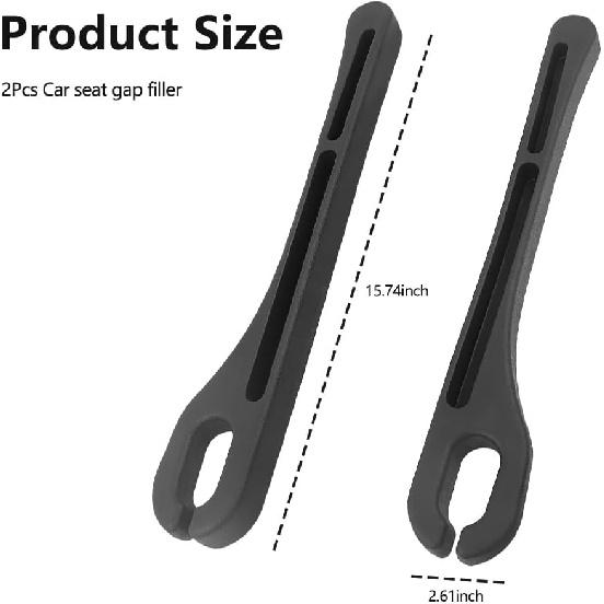 2PCS Car Seat Gap Filler Organizer,Upgrade Car Side Seat Gap Filler With Phone Holder,Multifunctional Car Seat Filler Gap Space Prevents Things