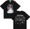 Summer Hot Singer TINI Futttura Album Pop Music Gothic Tops Double Sided Print Loose Short Sleeve Tshrit Mens Clothes