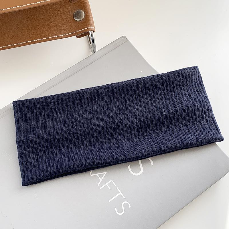 Festes, breites, seitlich gestricktes Stirnband für Damen, Sport, Freizeit, elastische Haarbänder