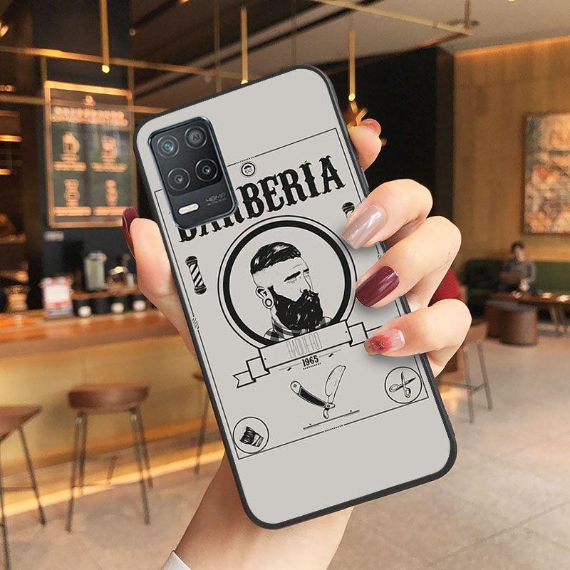 Funda Funny Letter Barber Shop Hair Phone Cover For Oppo Realme 8Pro 6PRO 6i 7pro 9i 9pro C11 C21Y C21 C25Y C25S C3 Q3S XT Cases