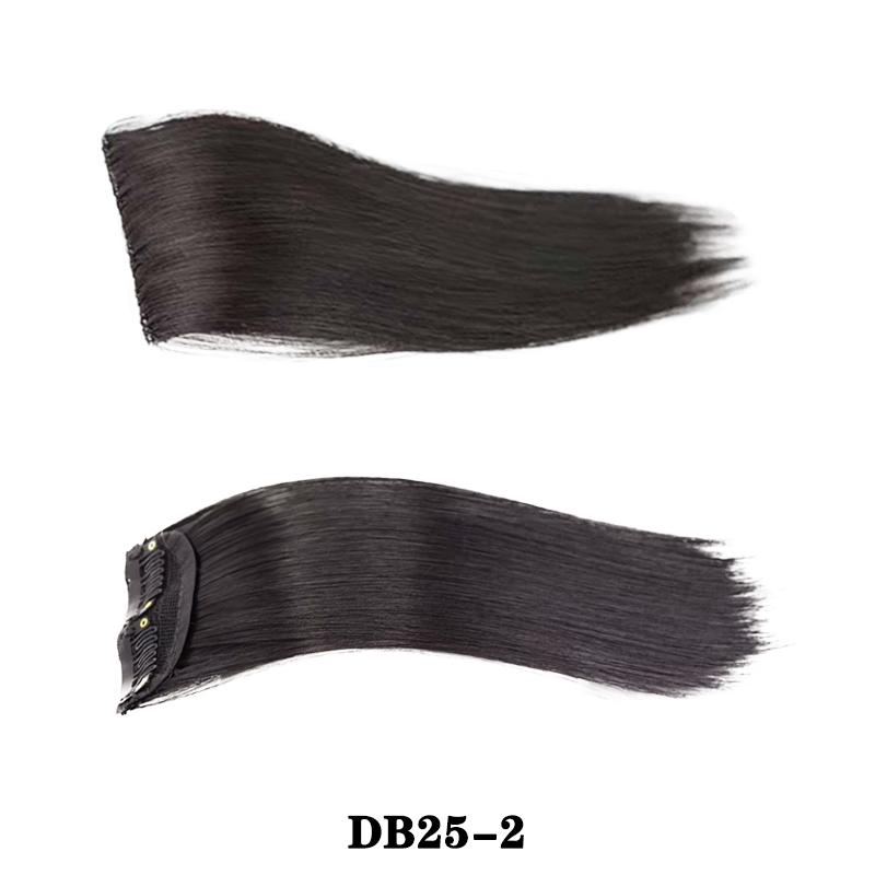 Synthetic Short Straight Hairpiece Extensions Smooth And Fluffy Clip-In Hair Extensions Make Women's Increase Hair Volume Use