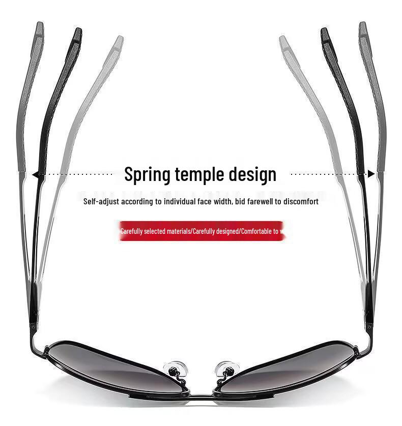 Men's Day & Night Anti-Glare Color-Changing Polarized Sunglasses for Fishing & Driving