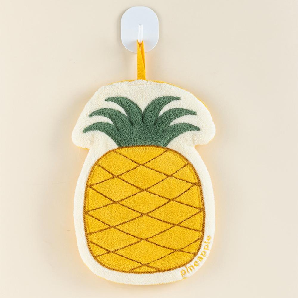 Cartoon Bathroom Kerchief Hanging Kitchen Rags Cute Washcloth Pineapple