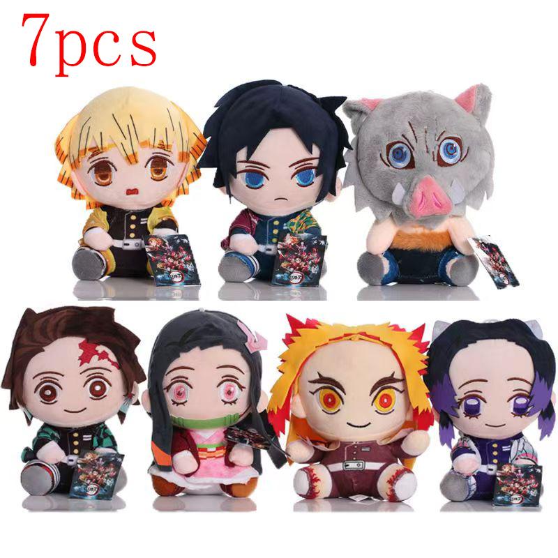 Demon Slayer Anime  Stuffed Toy Cute Dolsl Demon Slayer Manga Doll Kimetsu No Yaiba Tanjirou Nezuko Children's Gift Decor