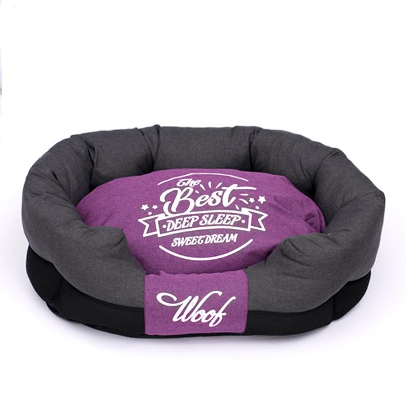 

Pet Supplies Autumn and Winter Four Seasons Nest Cat Nest Medium and Small Dog Sofa Dog Washable Sleeping Cushion Stain-resistant Cat Bed S:55*35*20cm