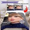 Customize Photos Customize Your Photo Bedding Set Breathable Duvet Cover with Pillowcases Home Decoration Birthday Gift