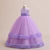 Summer White Bridesmaid Princess Dress For Girls Formal Birthday Gown Pageant Party Girl Dresses Wedding Evening Costume