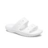 Crocs Classic Double Band Slide Sandals White Unisex Sneakers 206761-100