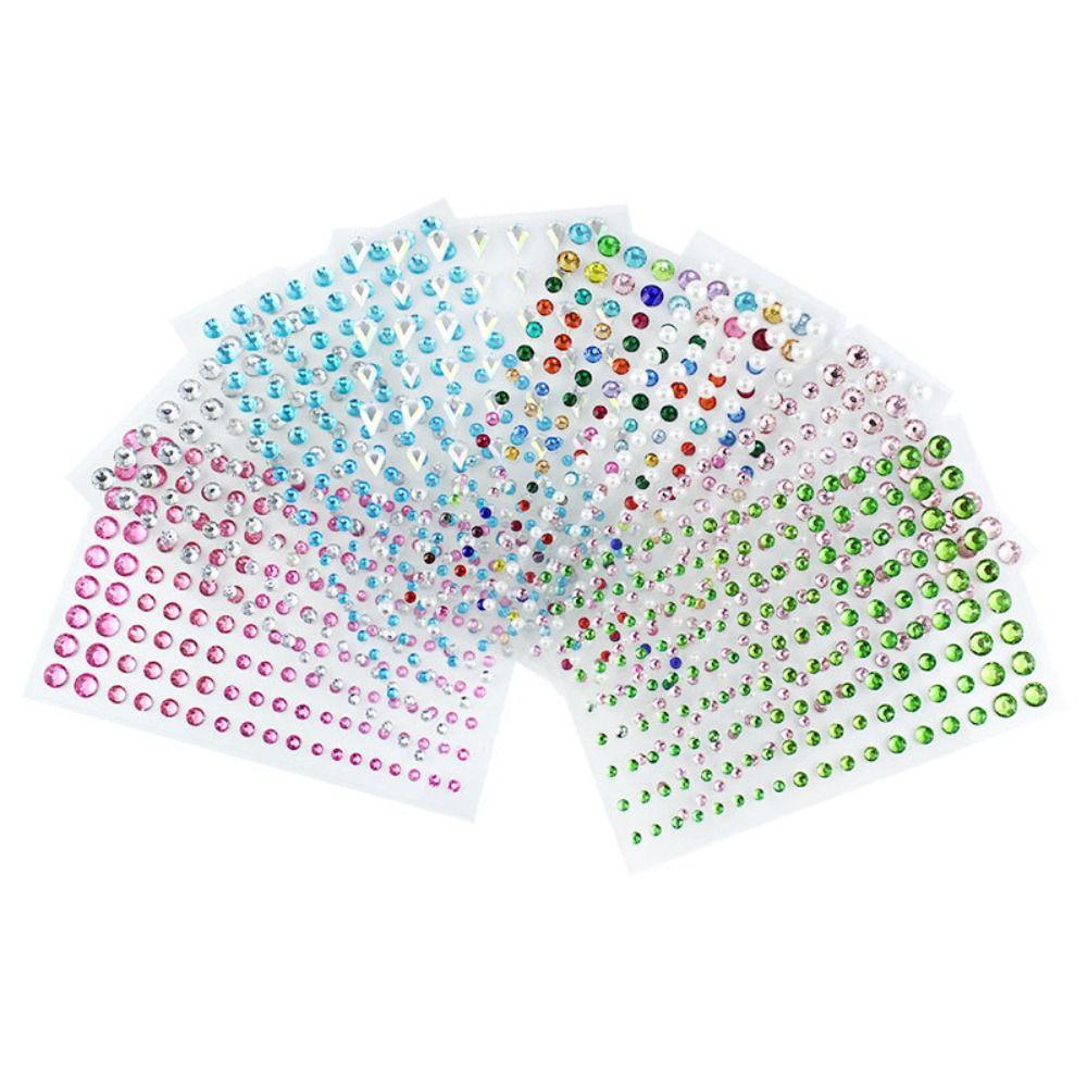 Decoration Eyes Shadow Crystal Eyeliner Diamond Decals Body Colored Diamonds Face Tattoo Stickers Face Rhinestone Stickers