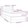 3130990 vidaXL Lit à sommier tapissier et matelas Rose 80x200 cm Velours