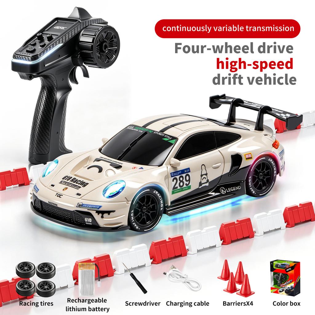 4DRC 1/43 4WD RC Drift Car 2.4GHz High Speed Remote Control Racing Car Desktop Mini Cars Cars for Boys Kids Toy Birthday Gift H6