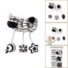 Plush Infant Crib Mobile With Bell Sound And Black White Animal Design