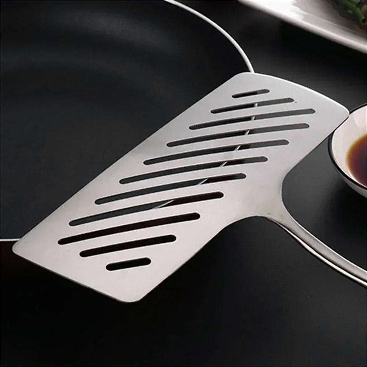 

2026 New 304 Stainless Steel Extra Wide Fish Spatulas Steak Shovel Fish Turner Slotted Beveled Kitchen Cooking Utensils China Mainland