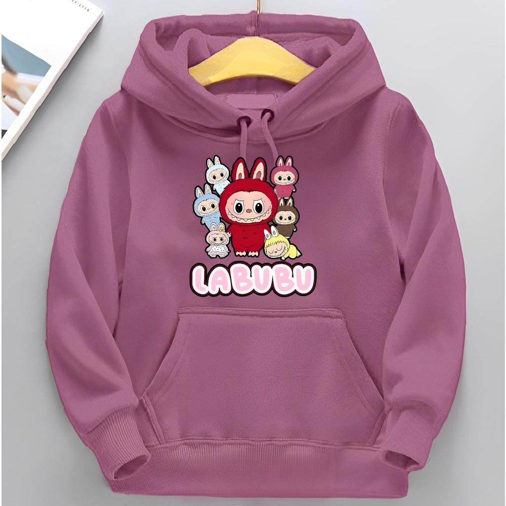 Children's Hoodie New Trendy Labubu Kids Cute Cartoon Casual Daily Hoodie 100-160cm Boys Girls