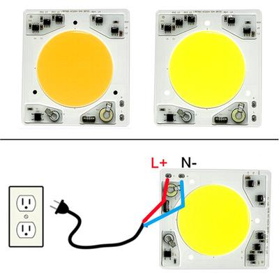 Chip LED COB 30W 50W AC 220V inteligentny układ scalony nie ma potrzeby sterownika koraliki do lampy żarówka LED lampa do światła halogenowego oświetlenie punktowe o wysokiej jasności