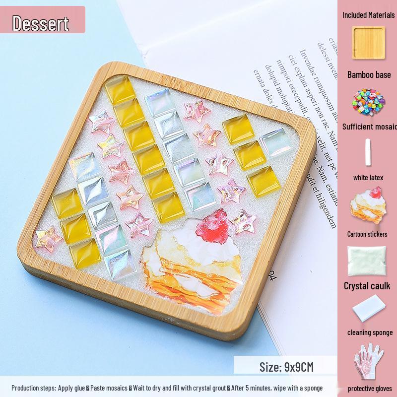Mosaic DIY Coaster Kit: Parent-Child Creative Gift for Kids
