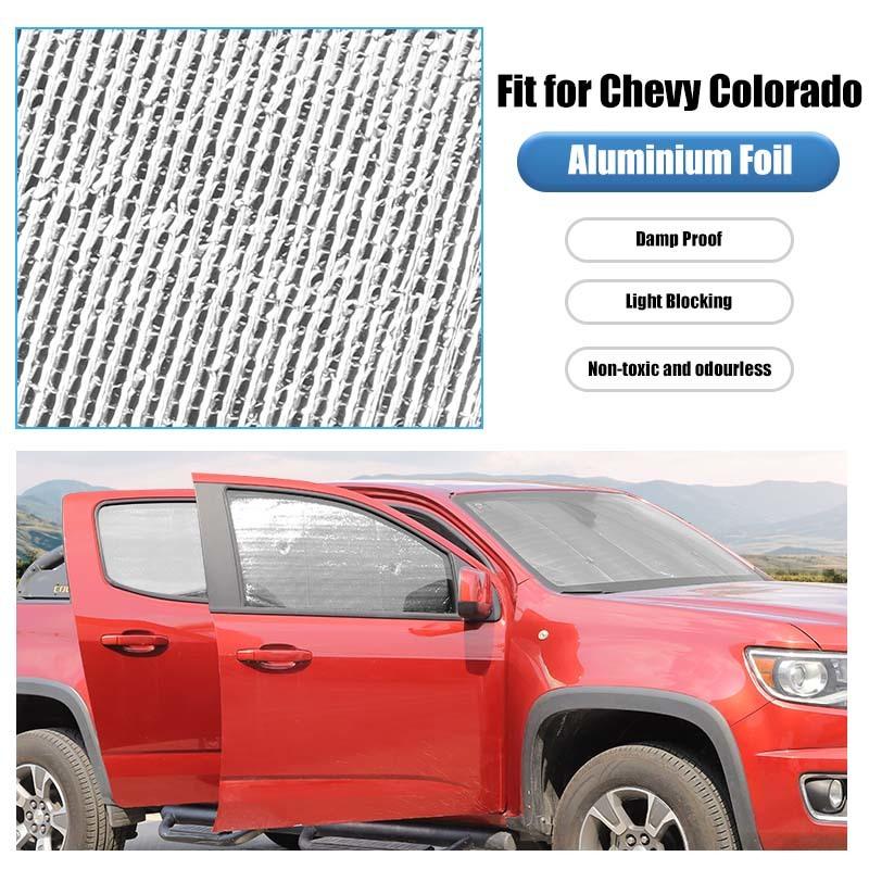 Car Windshield Sunshade Window Shade Foldable Sun Visor Cover Fit For Chevrolet Colorado /GMC-CANYON 2014-2022 Car Interior Accessories, 6 Pcs