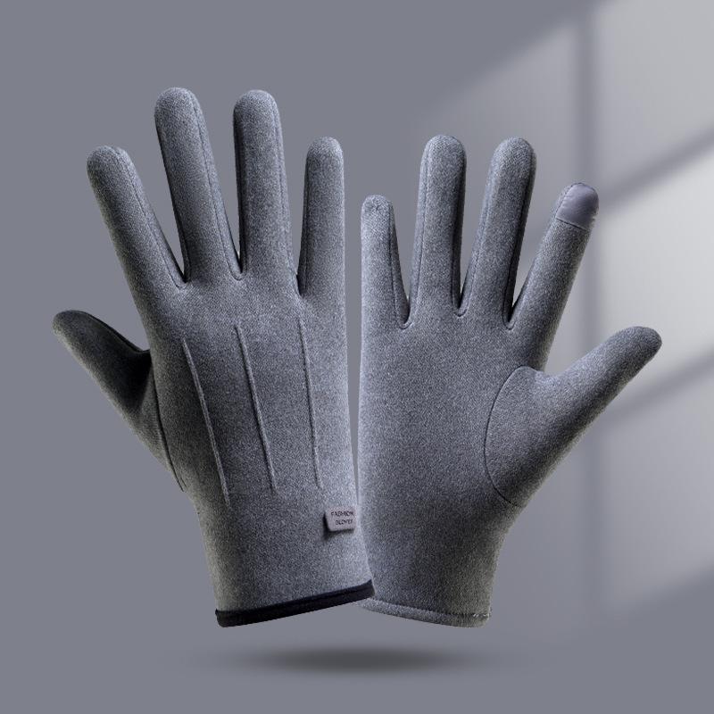 Women's Plus Velvet Thermal Gloves - Warm, Touchscreen-Compatible for Winter Driving & Cycling