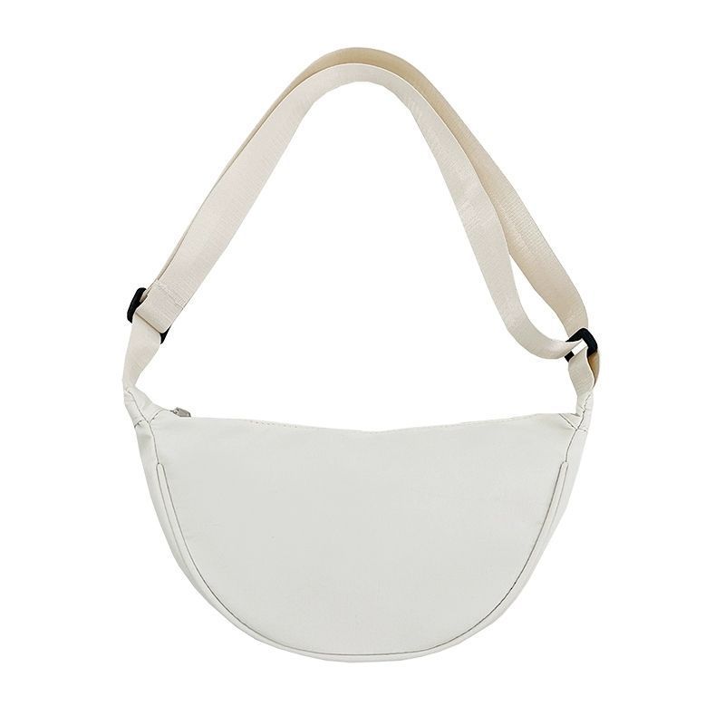 New-style Solid-color Dumpling-shaped Bags Versatile Single-shoulder Bags with Texture Casual and Versatile Underarm Bags Commuting Crossbody Bags