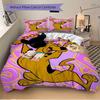 3pcs Scooby Doo Domingou Bedding Set - Includes Quilt Cover and Pillowcases, Suitable for All Seasons, Machine Washable - Ideal Gift for Fam