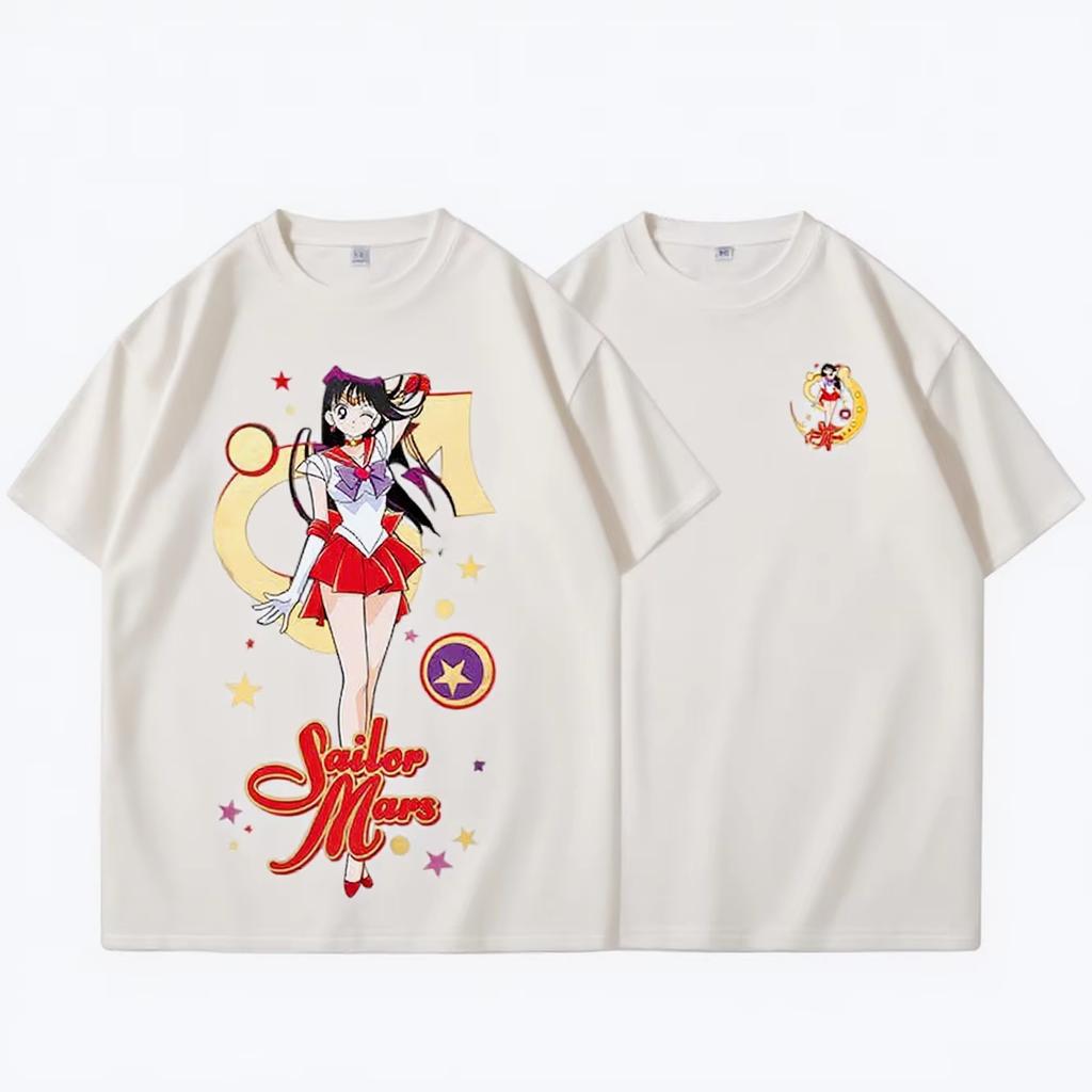 Sailor Moon Tshirts for Unisex and Women Summer Fashion Anime Print Shortsleeved Tshirts Womens Street Clothing Cotton