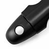 Exterior Door Handle Covers, Black Plastic Trim Set with Attached Adhesive Strips and Separate Sections for Different Handle Positions