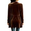 Women's Velvet Cardigan Long Sleeve Loose Fit Casual Open Front Sweater