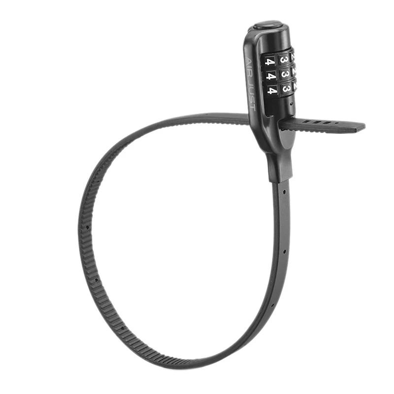 Bicycle Lock MTB Road Bike Safety Durable Password Anti-Theft Helmet Lock With 2 Keys Cycling Accessories