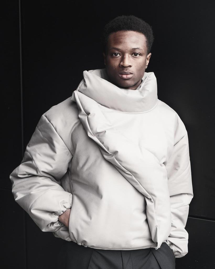 Trendige Unisex Hip-Hop Harajuku Stehkragen Unregelmäßige Baumwolljacke mit Europäischem Design