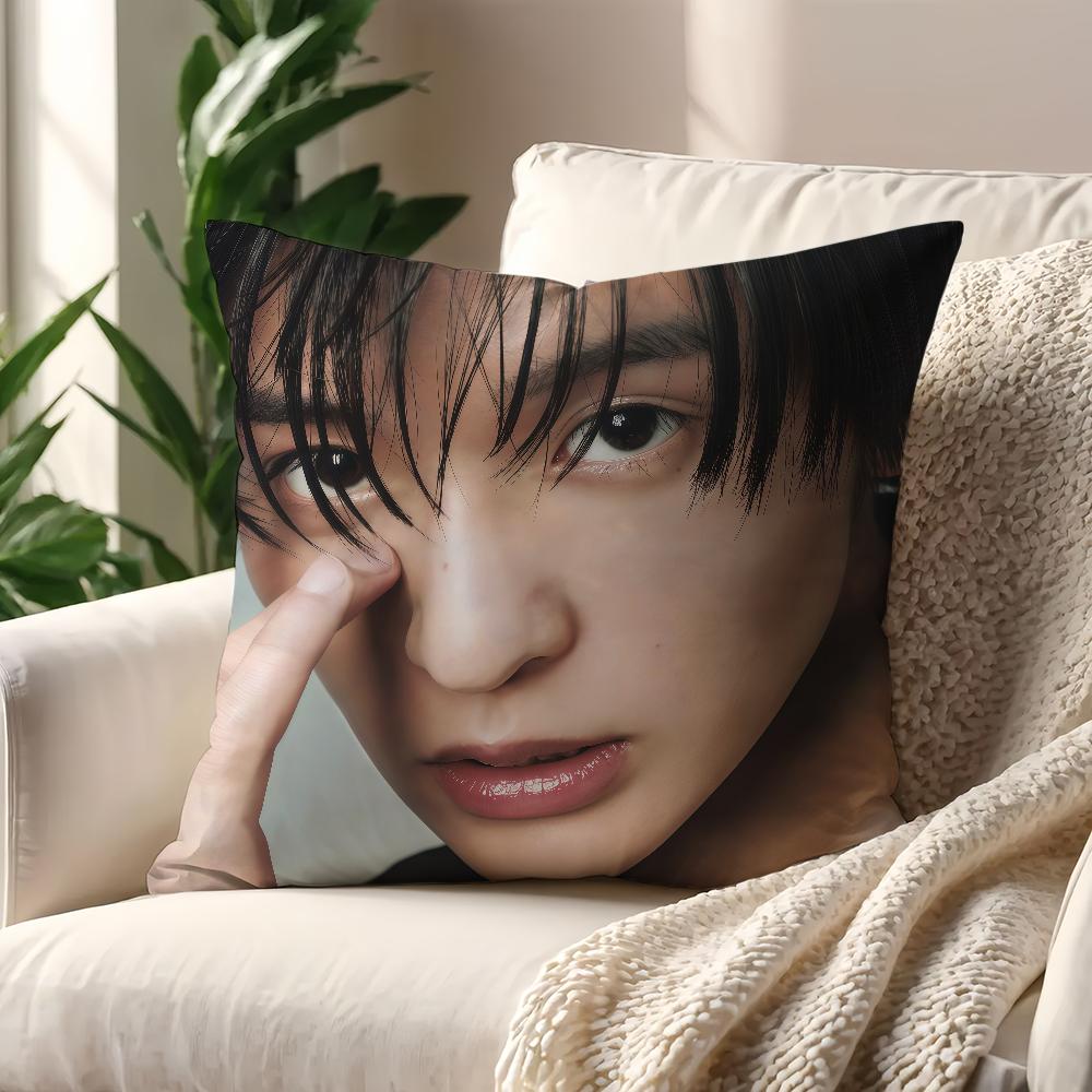 Japanese Singer RRen MMeguro cushion cover For Pillow Printing Sofa Decoration Home Room Coffee Shop Office Nordic Simplicity
