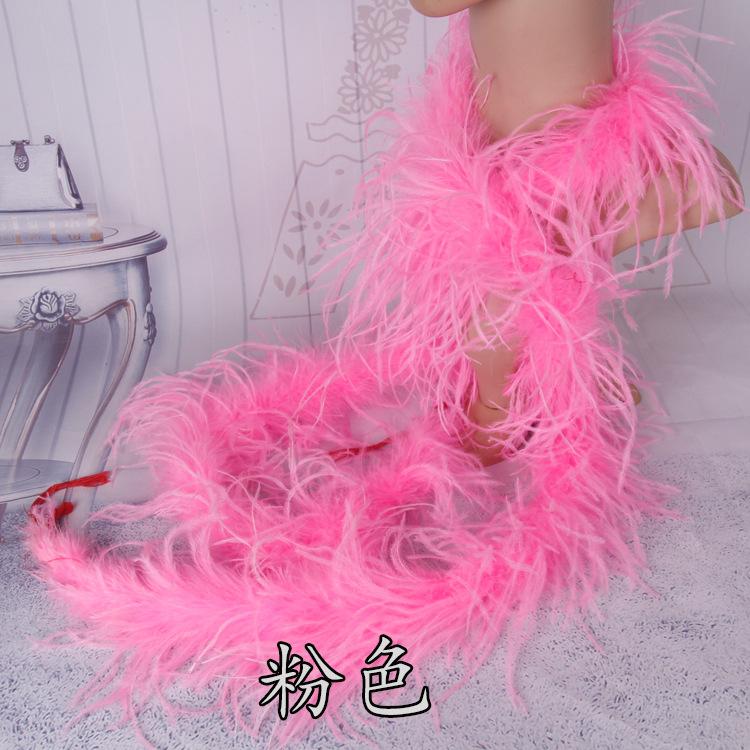 5 Layers Ostrich Top Encryption Thickened Feather Fleece Strip Catwalk Show Costume Decorative Ostrich Feather Strip