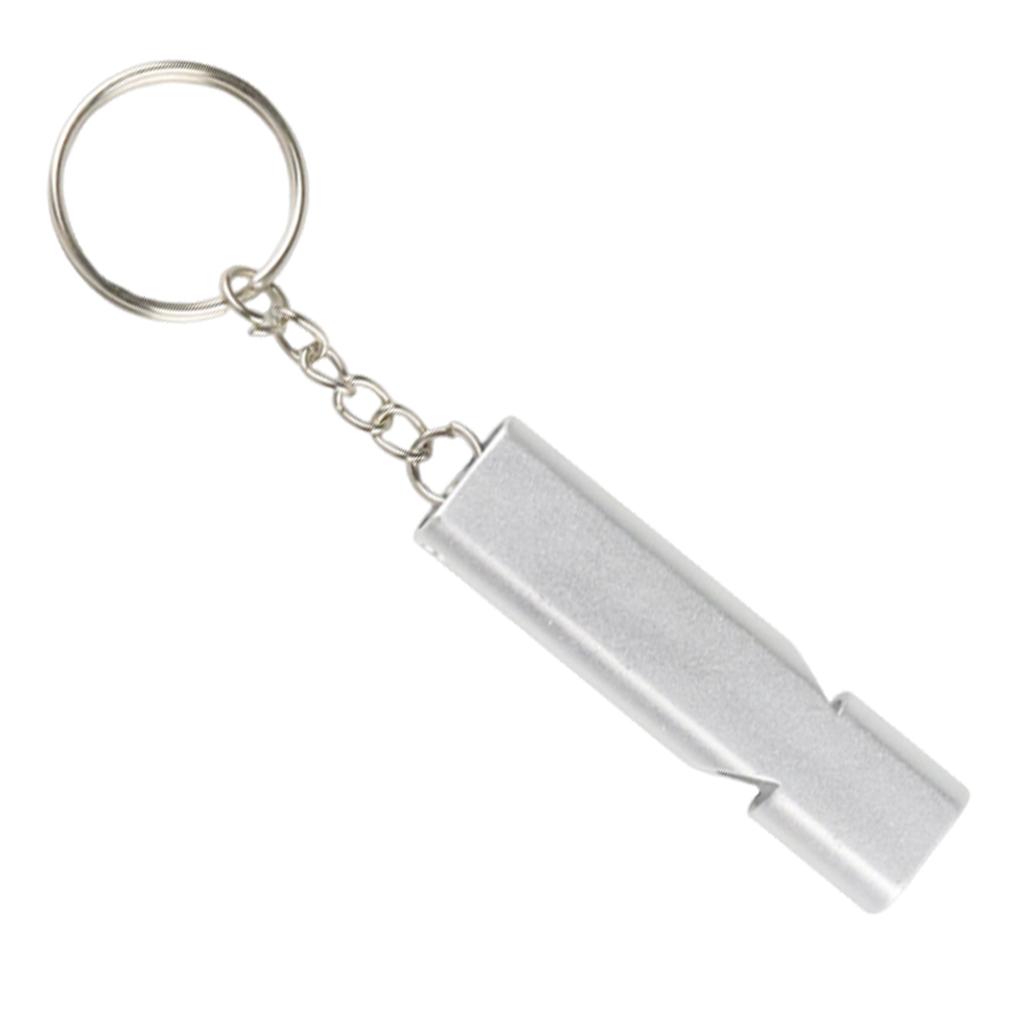 Aluminum Alloy Emergency Survival Whistle Survival Safety Whistle Emergency Keychains Whistle Hikings Camping Outdoor
