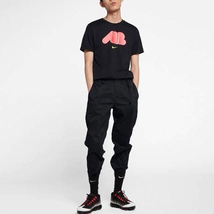 Nike Cartoon Print Casual Crew Neck Short Sleeve T-Shirt Men Tops Black CI2185-010